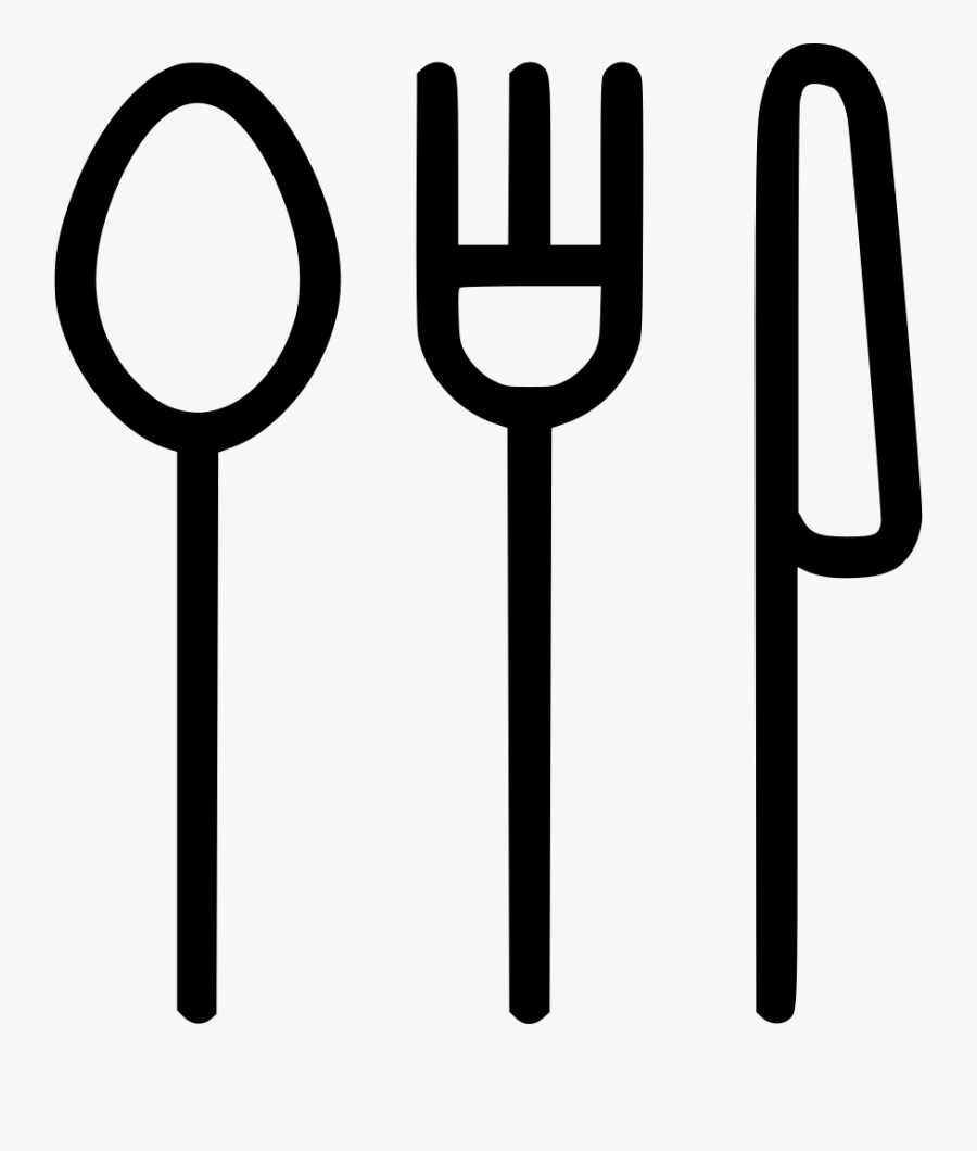 Png File Svg - Spoon Fork Knife Transparent Png, Transparent Clipart