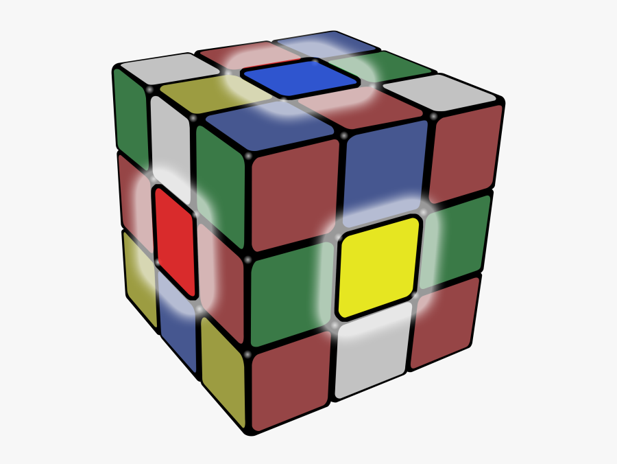 Transparent Cube Png - Corner Piece Rubiks Cube, Transparent Clipart