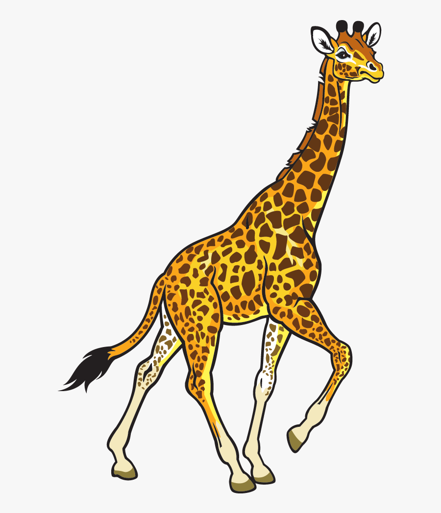 Giraffe Black And White, Transparent Clipart