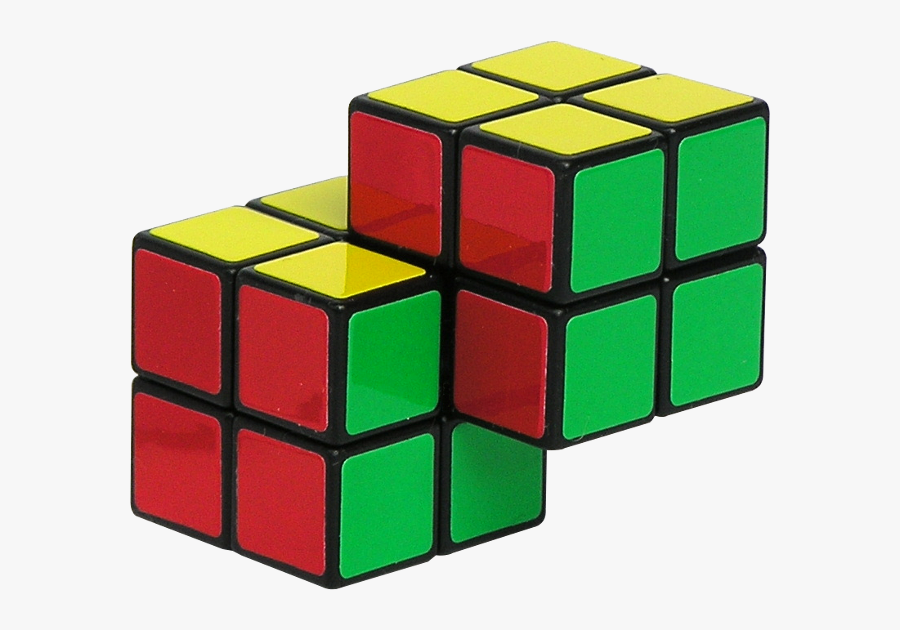 Transparent Rubik"s Cube Png - Double 2x2 Rubik's Cube, Transparent Clipart