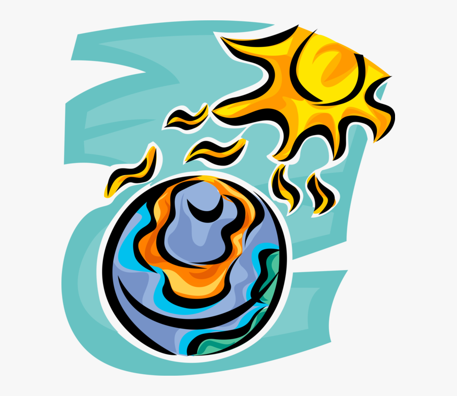 Vector Illustration Of Climate Change Global Warming - Global Warming Clipart Png, Transparent Clipart