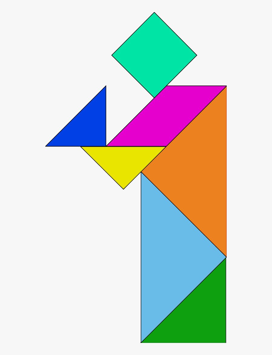 Rubik S Cube - Tangram Patterns, Transparent Clipart