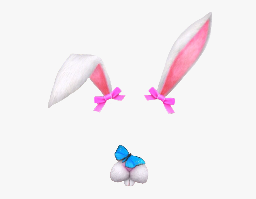 Snapchat Rabbit Filter Transparent, Transparent Clipart