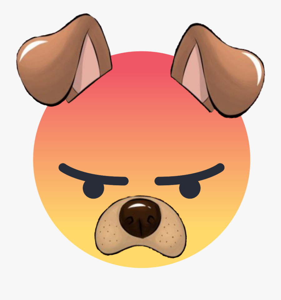 Transparent Annoyed Clipart - Snapchat Dog Emoji, Transparent Clipart