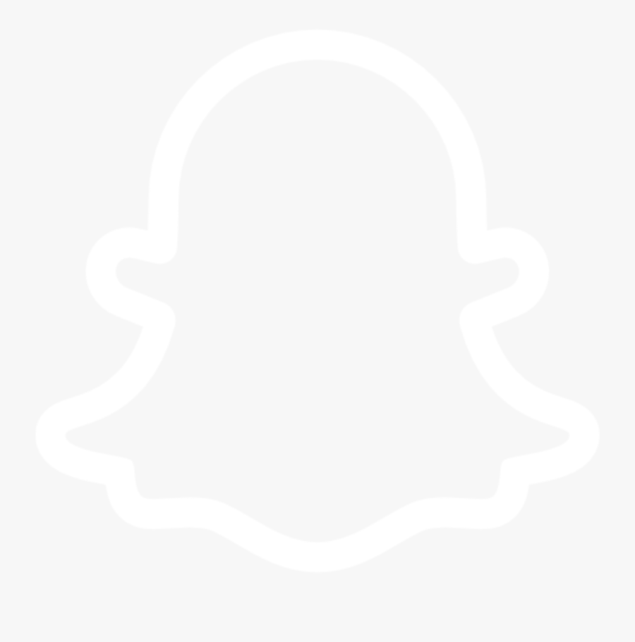 Snapchat Logo Png White - Social Media Bar White Png, Transparent Clipart