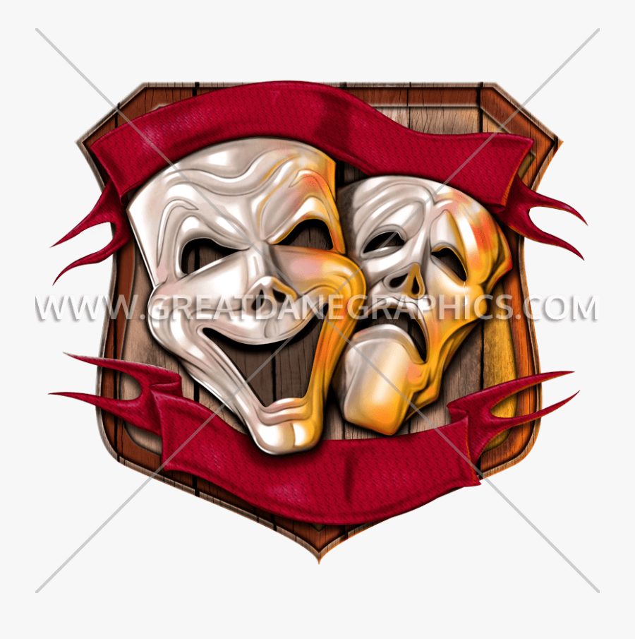 Theater Drama Masks - Drama Mask, Transparent Clipart