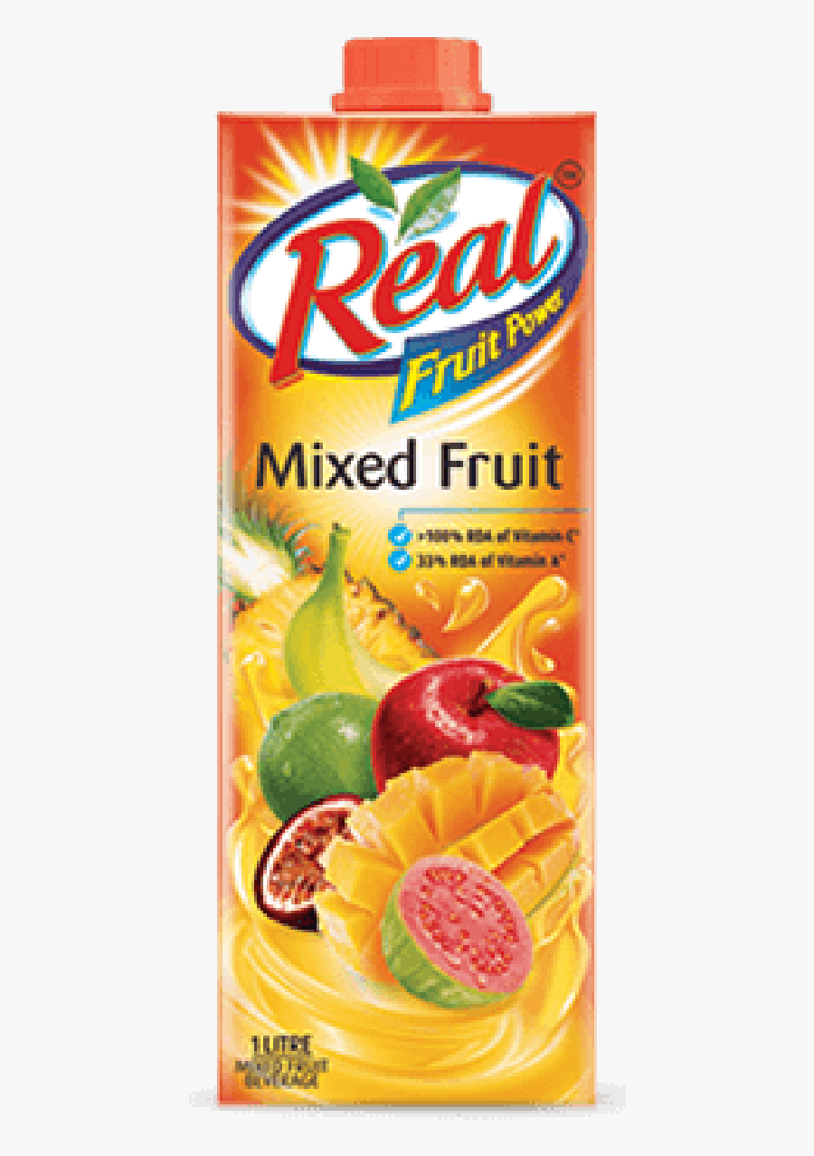 Real Mixed Fruit Juice 1l, Transparent Clipart