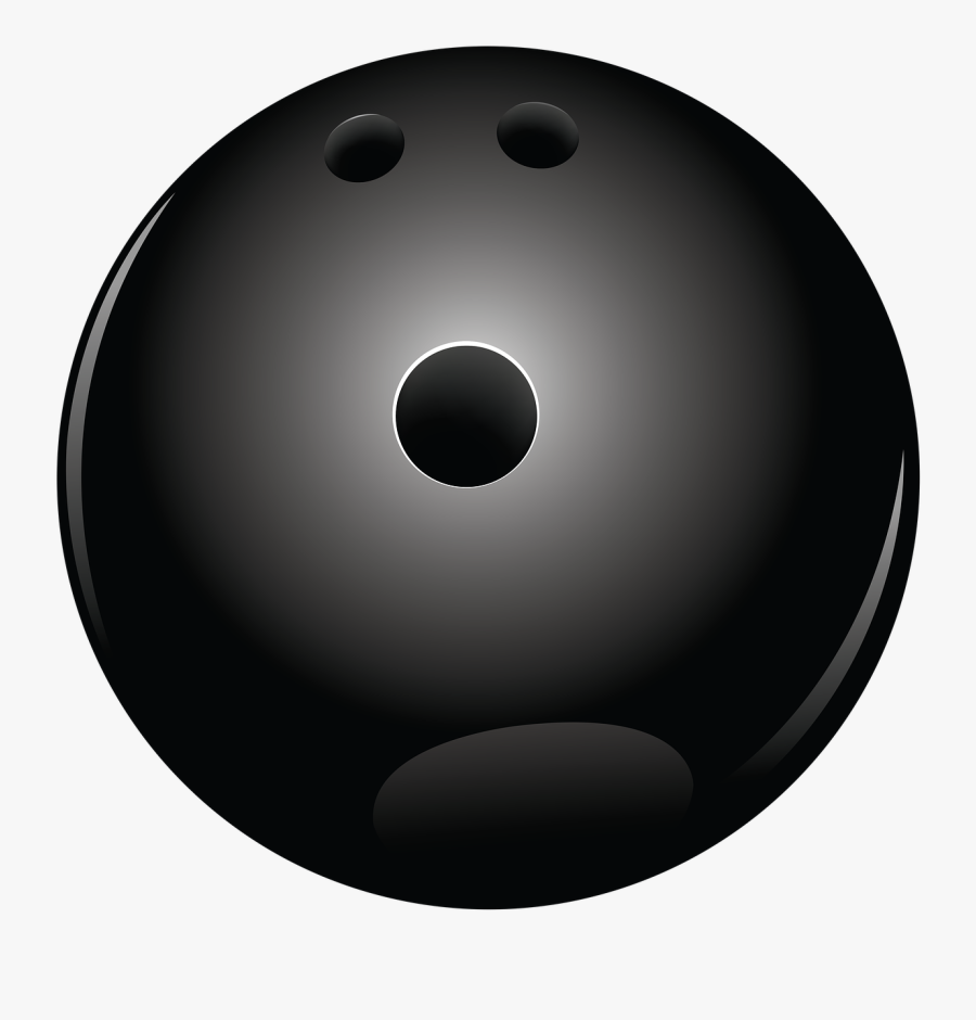 Black Bowling Ball Png Vector Clipart - Ten-pin Bowling, Transparent Clipart