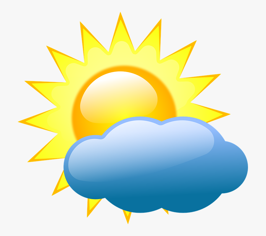 Weather Symbols Partly Cloudy, Transparent Clipart