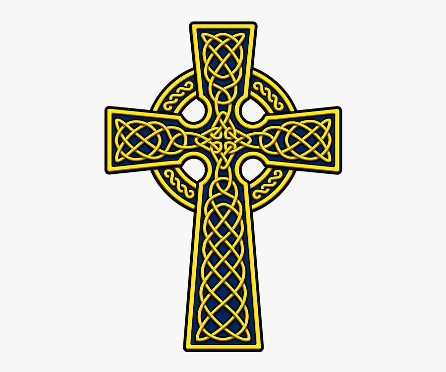 Celts Clipart Colorful Cross - Celtic Cross Black And White, Transparent Clipart
