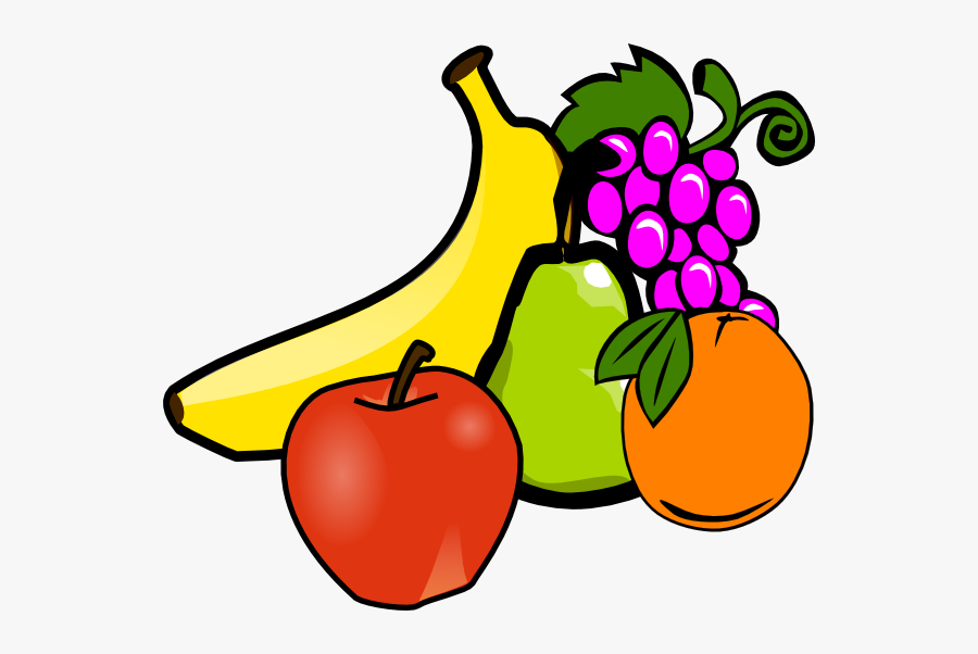 Free Fruit Clip Art - Fruits And Vegetables Cartoon, Transparent Clipart