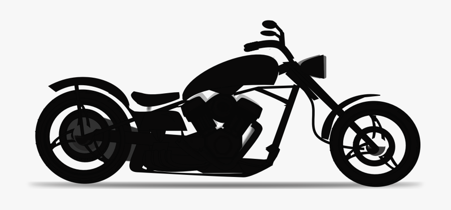 Download Motorcycle Black And White Free Vector Graphic Chopper ...