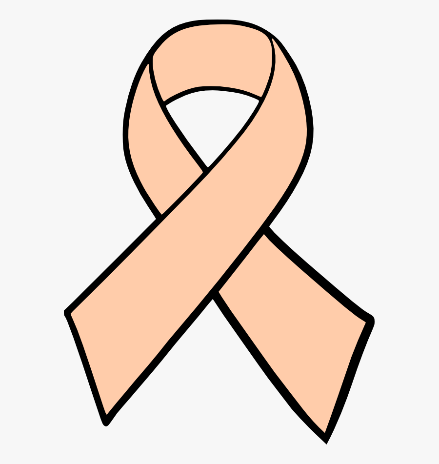 Collection Of Lung Cancer Awareness Ribbon Clipart - Red Ribbon Coloring Page, Transparent Clipart