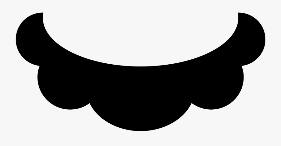 Mario Mustache Filled Icon - Moustache Mario Png , Free Transparent