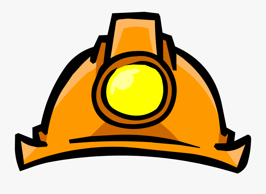 Hats Clipart Coal Miner - Club Penguin Green Helmet, Transparent Clipart