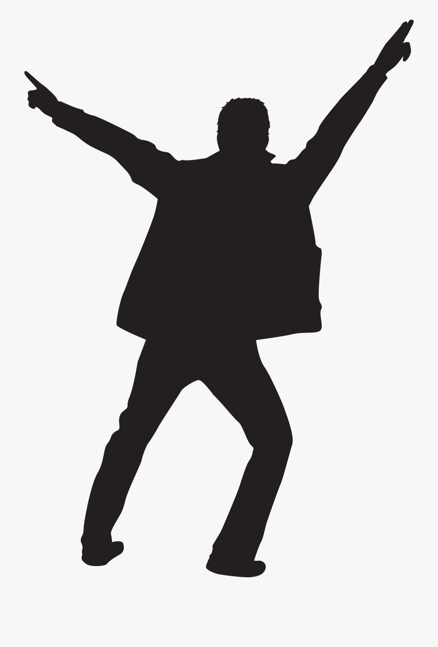 Dancing Man Silhouette At - Dance Man Silhouette Png, Transparent Clipart