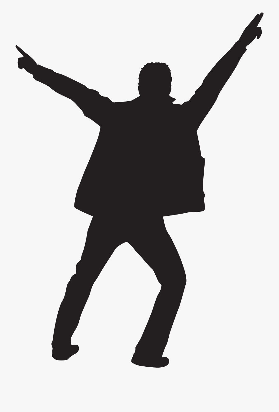 Dancing Man Silhouette At - Dance Man Silhouette Png , Free Transparent ...