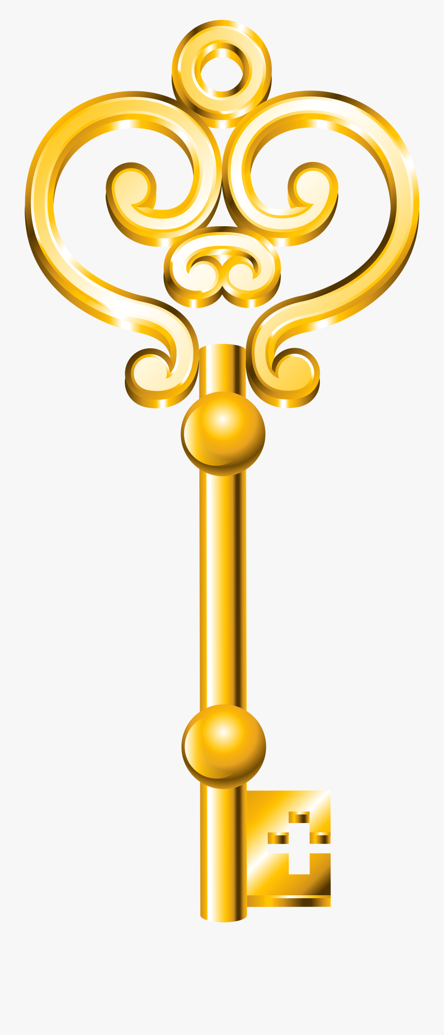 Golden Key Png Clip Art - Golden Key Clipart Png, Transparent Clipart