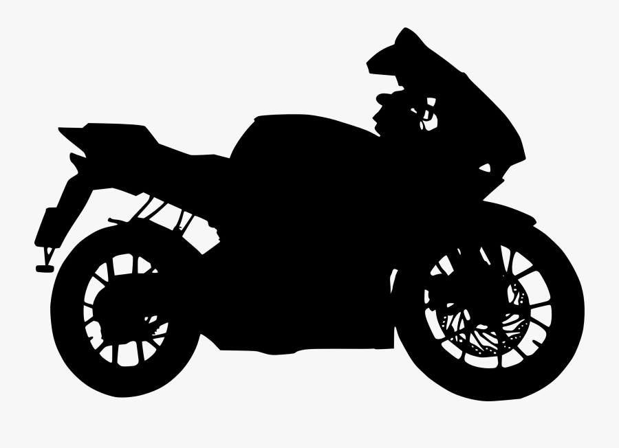 Transparent Motorcycle Clipart Black And White - Motor Bike Icon