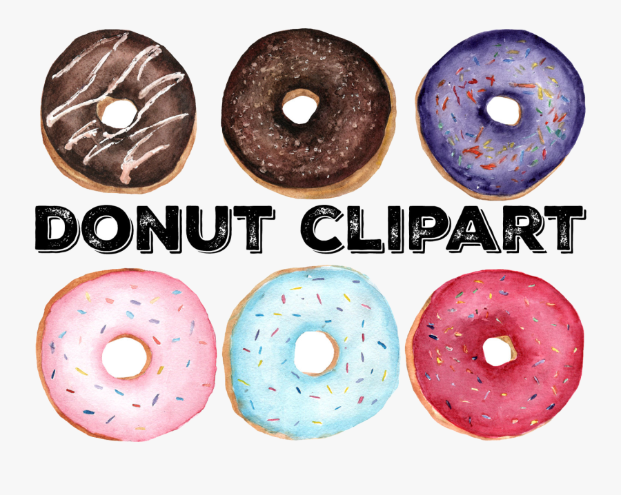 Donut See Here Clipart Transparent Background Black - Transparent Background Donut Clipart, Transparent Clipart