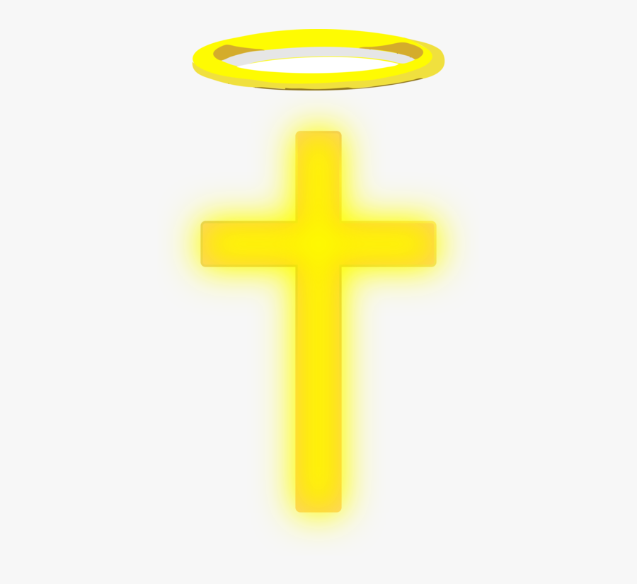 Symbol,line,cross - Cross With Halo, Transparent Clipart