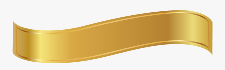 Similiar Gold Ribbon Banner Transparent Background - Gold Banner No ...