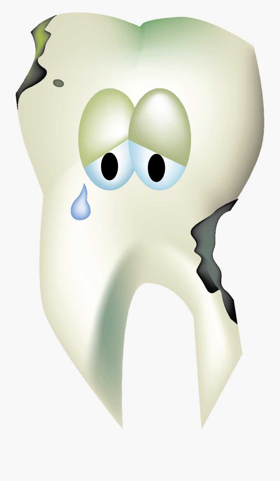 Head,neck,organ - Decayed Tooth Clip Art, Transparent Clipart