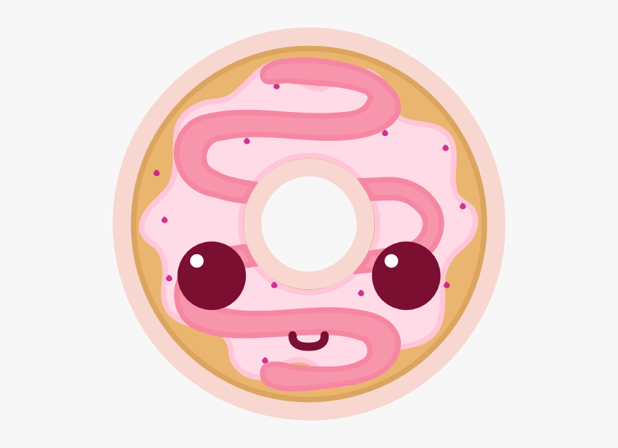 Transparent Donut Clip Art - Cute Donut Kawaii Png, Transparent Clipart