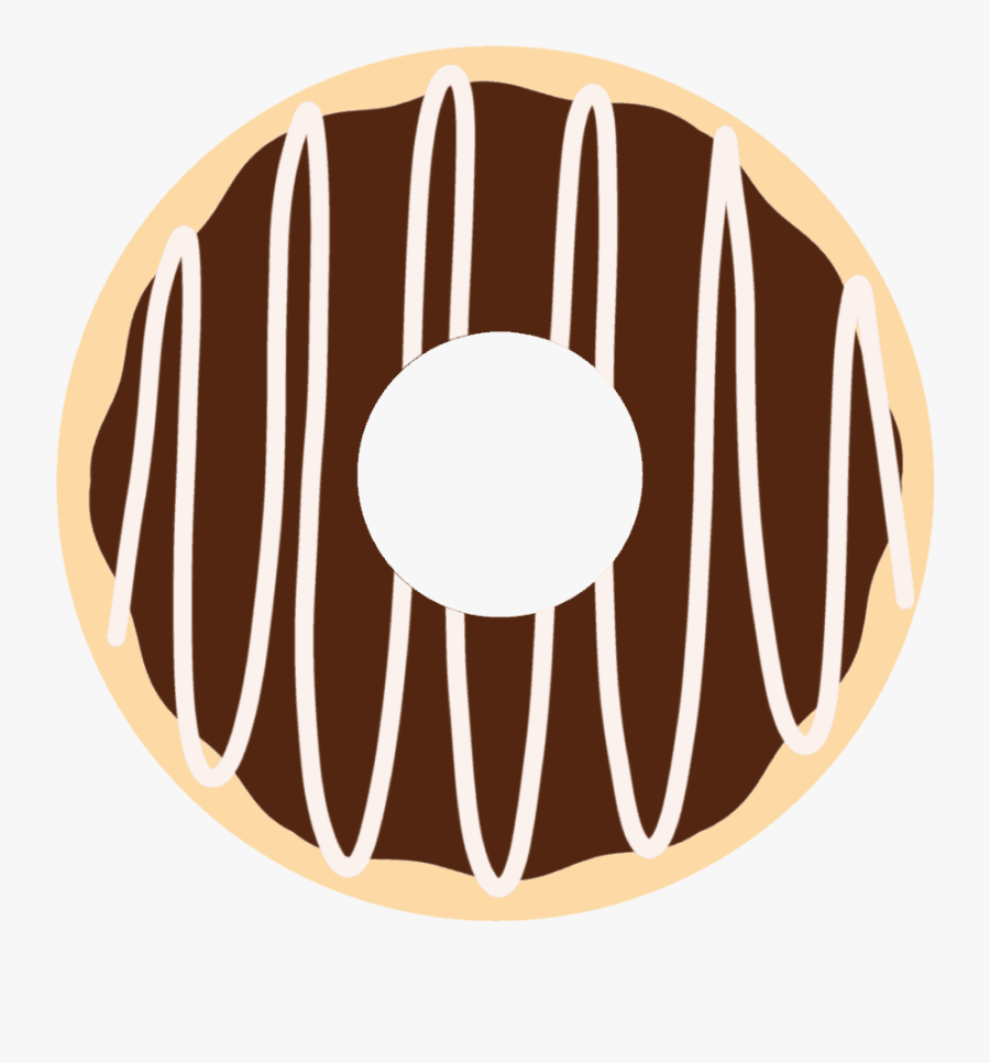 Glazed Chocolate Donut - Chocolate, Transparent Clipart