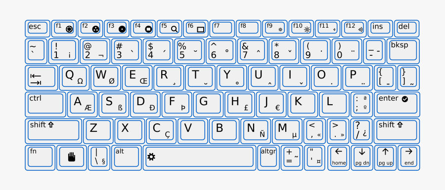 14 Cliparts For Free Download Key Clipart Template - Olpc Keyboard, Transparent Clipart