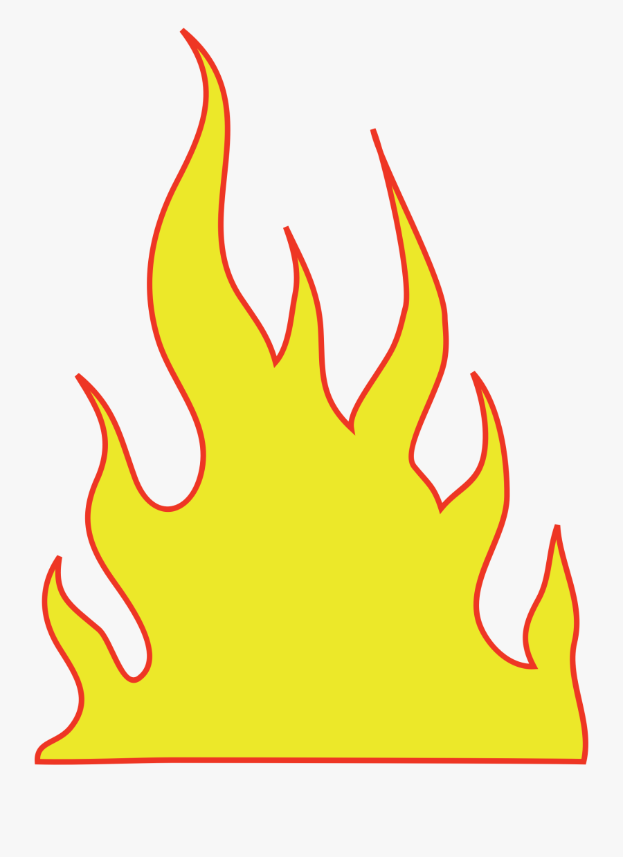Free Flame Clipart - Yellow Flames, Transparent Clipart
