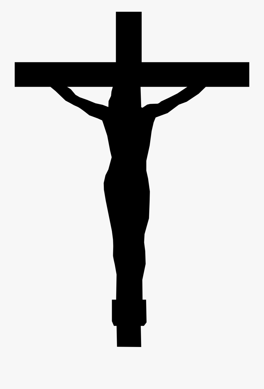 Clipart - Jesus On The Cross Outline , Free Transparent Clipart