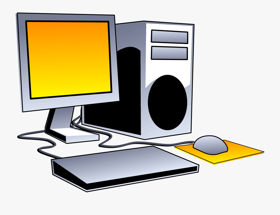 Desktop Computer Clip Art - Transparent Background Computer Clipart Png, Transparent Clipart