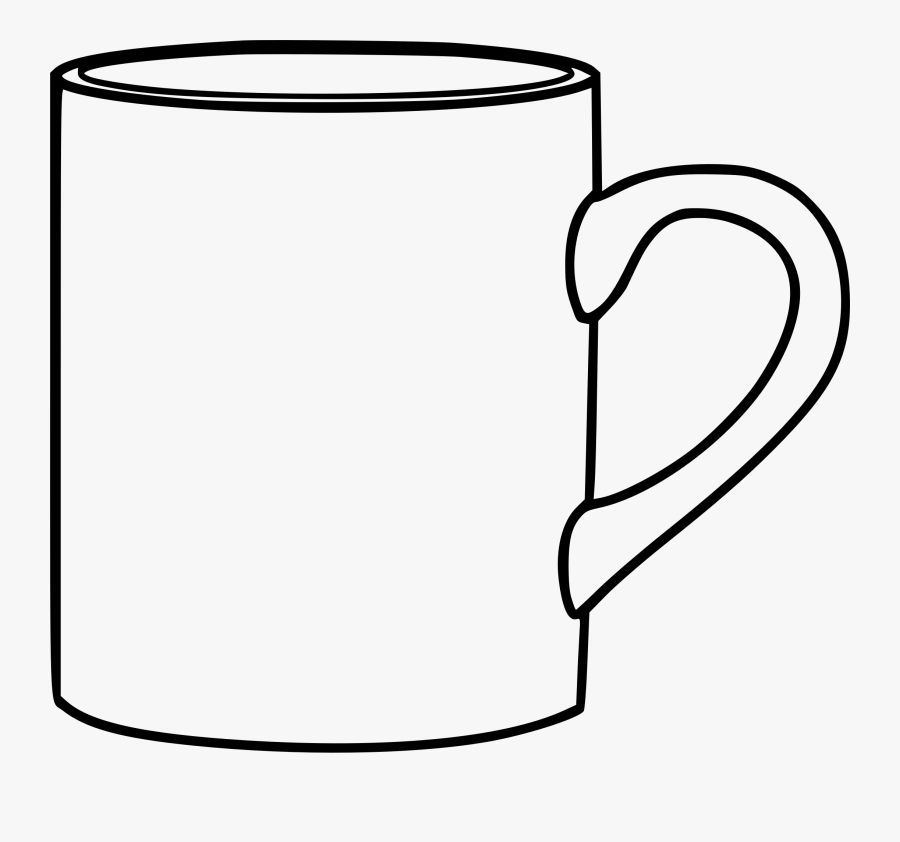 This Png File Is About Outline , Coffee , Cup , Mug - Mug ...