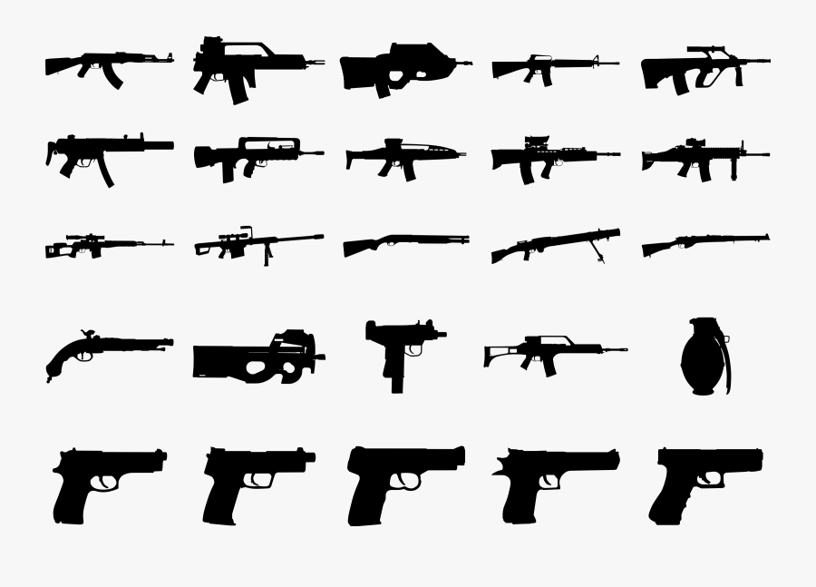 Small Ak 47 Drawing, Transparent Clipart