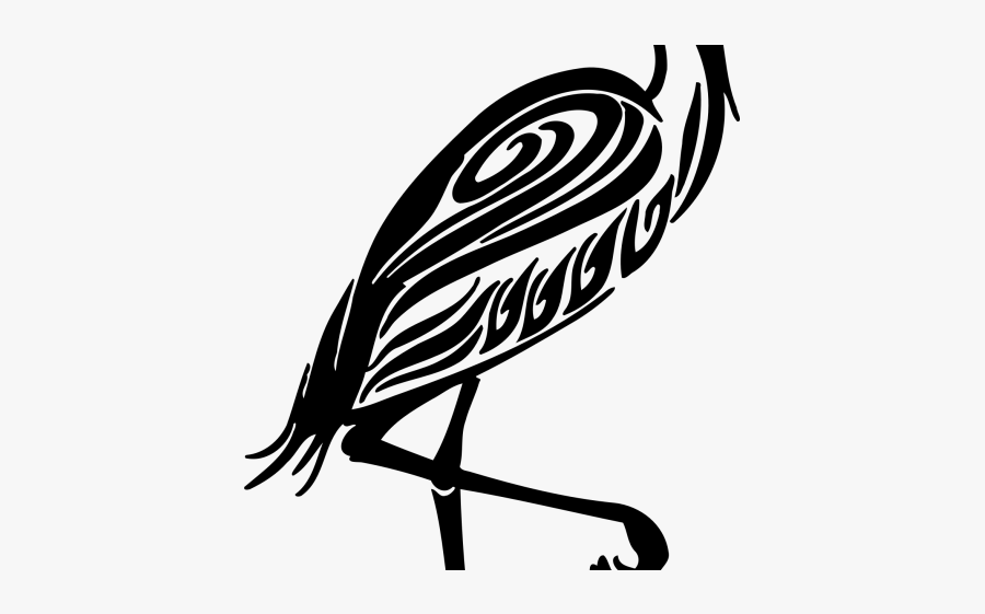 Flamingo Clipart Abstract - Heron Bird, Transparent Clipart