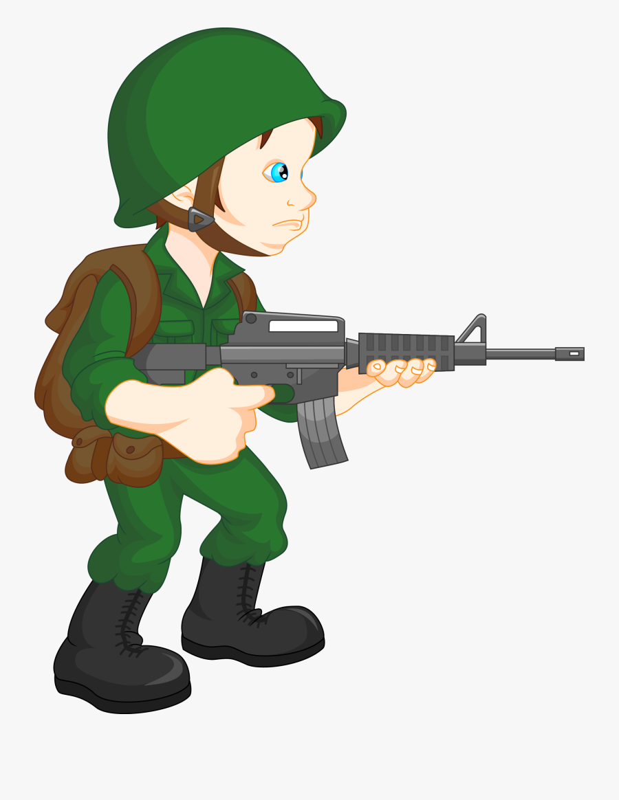 Military Gun Clipart At Getdrawings - Clipart Of Army Soldier, Transparent Clipart
