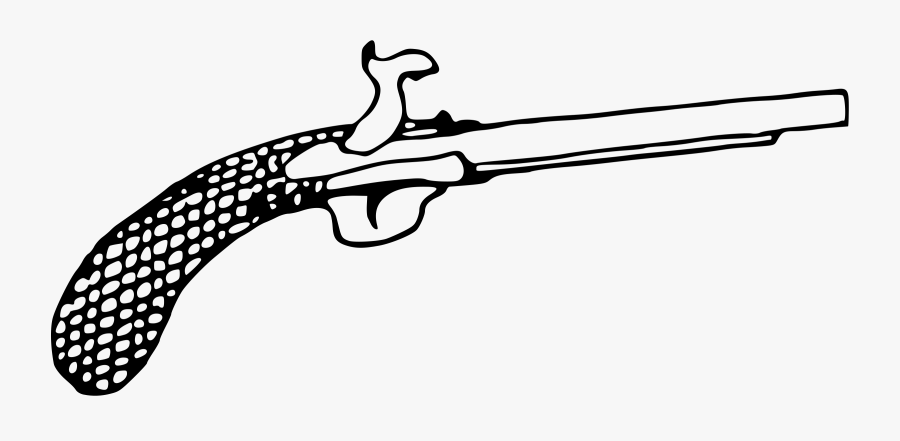 Flintlock Pistol Firearm Rifle - Flintlock Pistol Clipart Transparent Background, Transparent Clipart