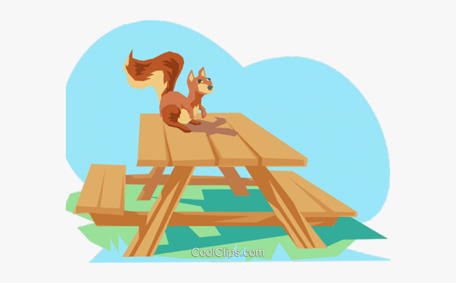 Picnic Table Clipart Illustration Png - Draw A Picnic Table, Transparent Clipart