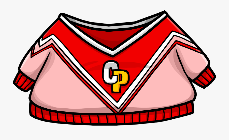 Cheerleader Clipart Group - Club Penguin Red Clothes, Transparent Clipart