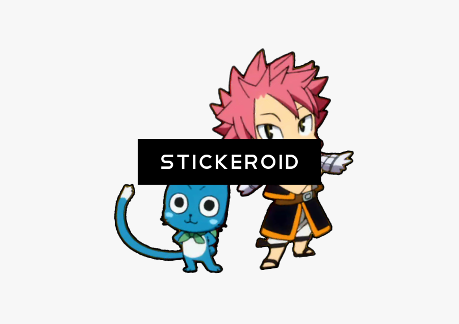 Fairy Tail Anime - Fairy Tail Happy Chibi, Transparent Clipart
