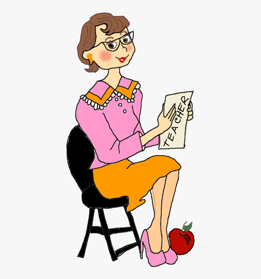 Teacher And Student Relationship Clipart 5 Of - Teacher Sitting On A Chair Clipart, Transparent Clipart