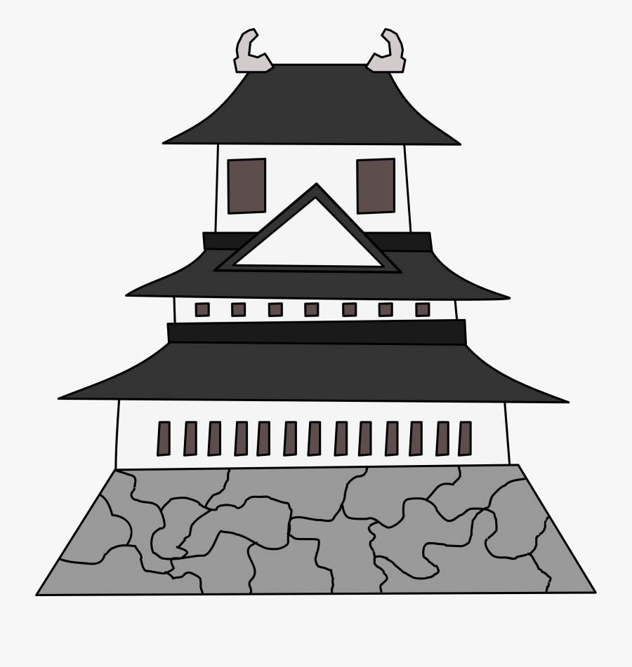 Transparent Vector Clipart - Japan Castle Vector Free, Transparent Clipart