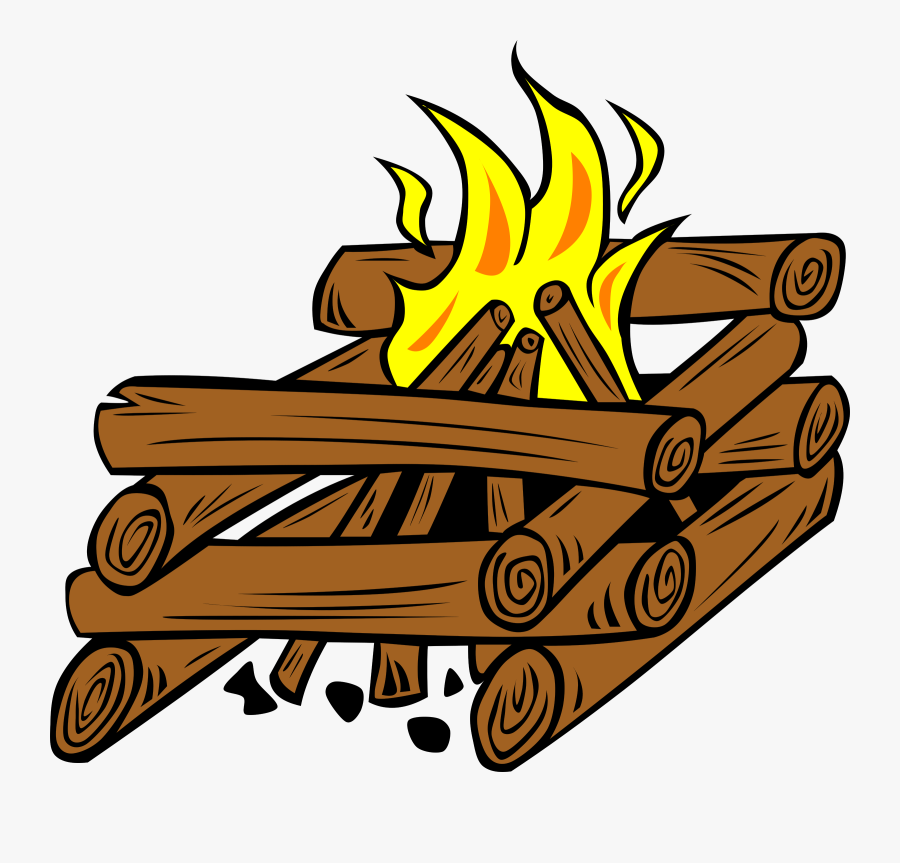 Camp Fire Images Free Download Clip Art - Log Cabin Fire, Transparent Clipart