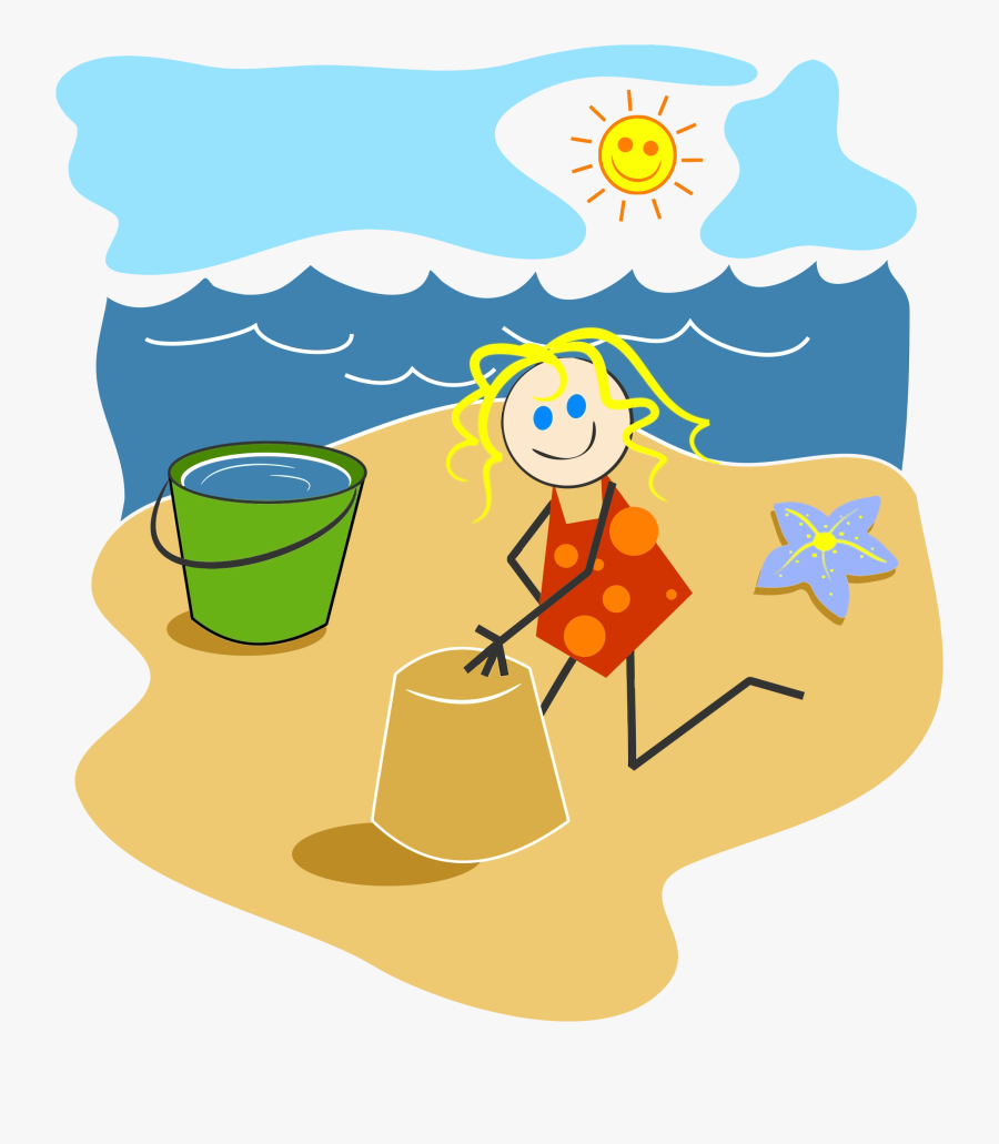 At The Beach Clipart, Transparent Clipart