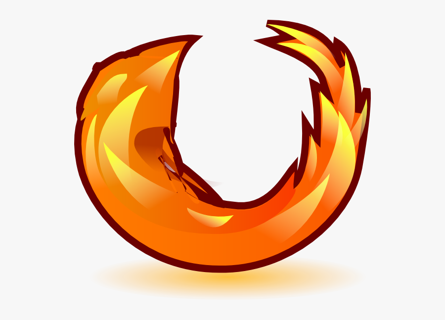 Flames Clipart Flame Circle - Mozilla Firefox, Transparent Clipart