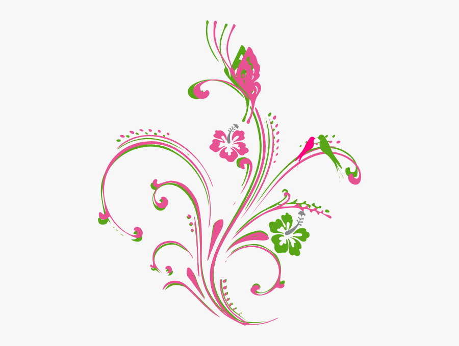Pink And Green Butterfly, Transparent Clipart