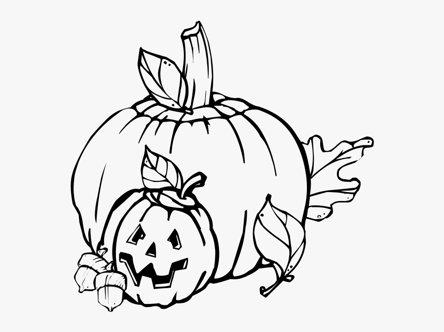 Thanksgiving Black And White Black And White Thanksgiving - Pumpkins Black And White, Transparent Clipart