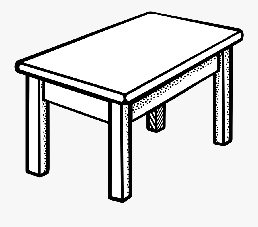 Clip Art Tables Clipartall - Table Black And White, Transparent Clipart