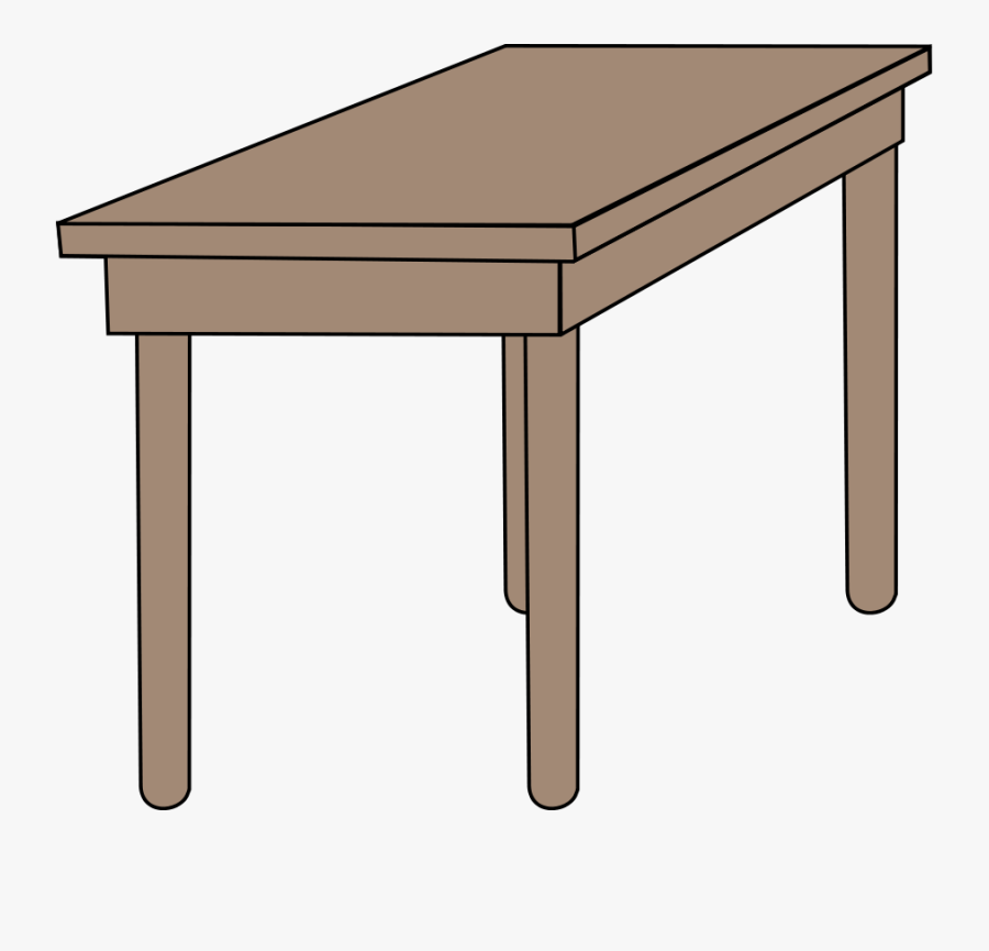 Angle,end Table,wood - Desk Clipart, Transparent Clipart